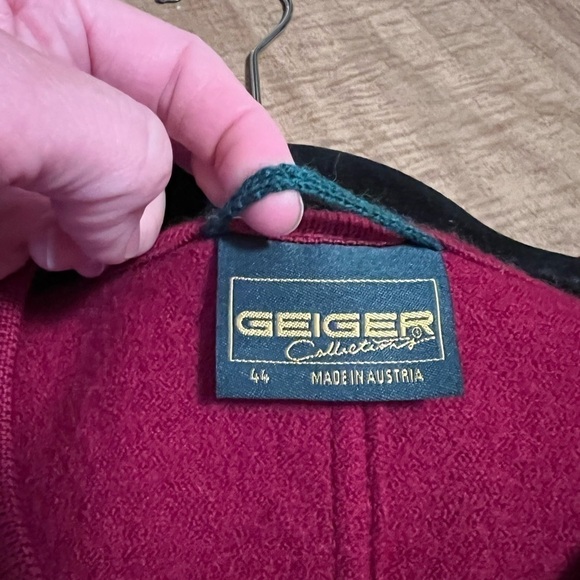 Vintage Geiger Collection Made in Austria Button Front Pure Wool Jacket - Picture 11 of 16